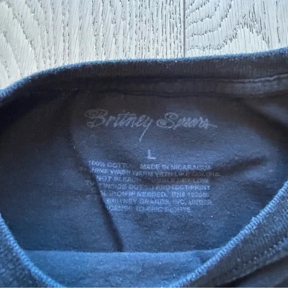 Britney Spears Official Merch Black T-Shirt Size L - Picture 6 of 6